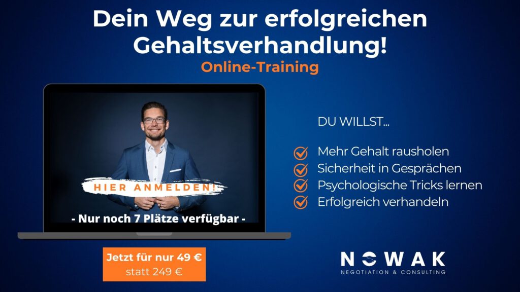 Erfolgsstrategien für effektive Gehaltsverhandlungen, Online-Training Gehaltserhöhung